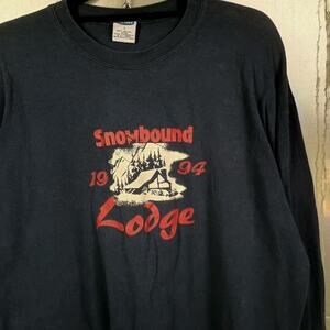 Old Navy Snowboard Ski Vintage Y2K Long Sleeve Shirt Large Skate Surf Grunge 90s